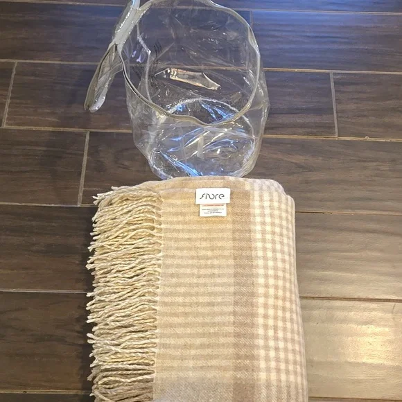 Fibre By Auskin Merino Wool Fringe 59 X 78 Throw Blanket - Picture 10 of 11